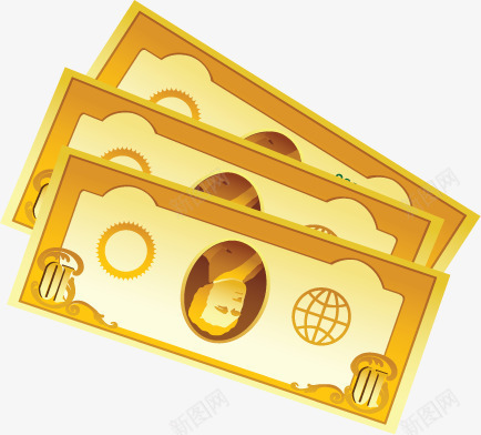 双十一活动卡通金色纸币png免抠素材_新图网 https://ixintu.com 卡通 双十 活动 纸币 金色