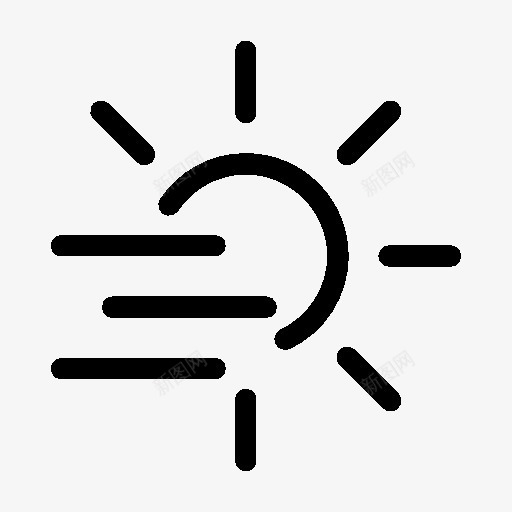 天气大雾天图标png_新图网 https://ixintu.com day fog weather 涓 澶皵 闆