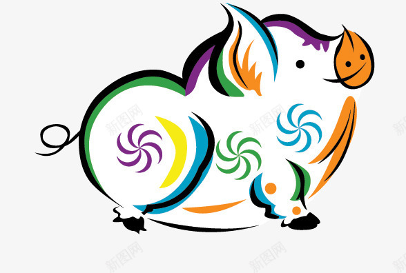 猪png免抠素材_新图网 https://ixintu.com 人物 儿童插画 农场 动物 卡通 卡通小猪 可爱 可爱的小猪 小猪矢量素材 扁平 插画 猪 童话插画