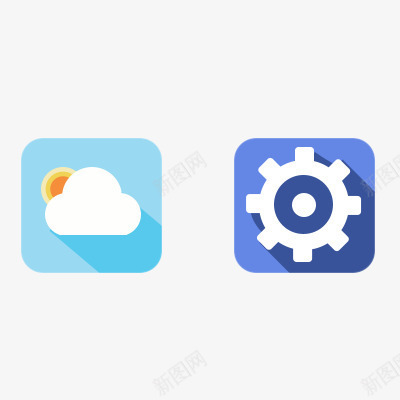 一个系统设置和天气图标png_新图网 https://ixintu.com 图标 天气 系统 设置
