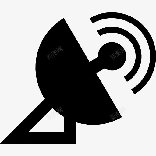 卫星天线图标png_新图网 https://ixintu.com 信号 技术 无线连接 电视天线