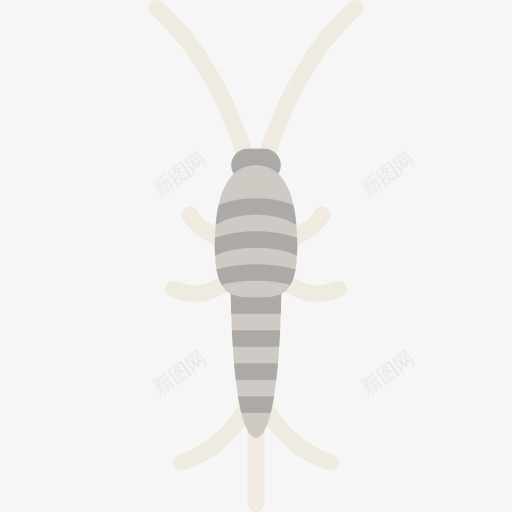 Silverfish图标png_新图网 https://ixintu.com Lepisma 动物 昆虫 昆虫学 瘟疫横行 银鱼