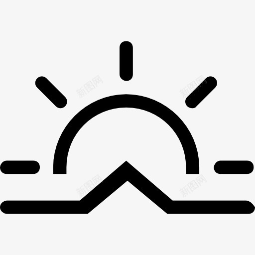 日出行程天气符号图标png_新图网 https://ixintu.com 中风 天 天气 太阳 山楂天气中风 日出 符号