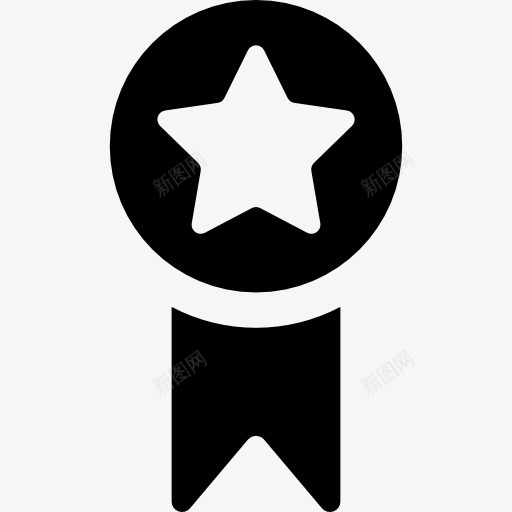 星形徽章图标png_新图网 https://ixintu.com 喜爱 奖 奖章 徽章 明星 界面