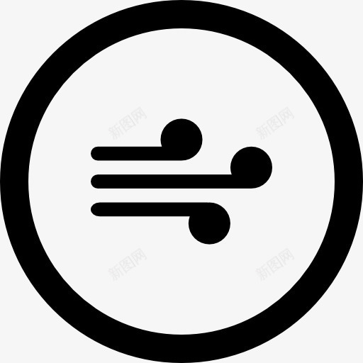 风循环的天气界面按钮图标png_新图网 https://ixintu.com metrize 圆形 圈 天气 按钮 界面 符号 风