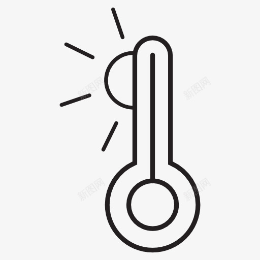 天气符号温度计图标png_新图网 https://ixintu.com 温度计
