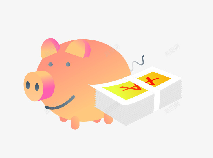 卡通金融存钱罐png免抠素材_新图网 https://ixintu.com 卡通 卡通金融 存钱罐 小猪 金融 金融卡通