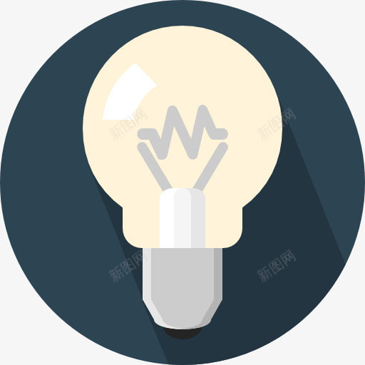 思想图标png_新图网 https://ixintu.com 发明 想法 技术 灯泡 照明 电力 电子