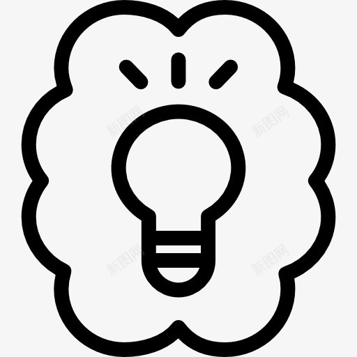 发明图标png_新图网 https://ixintu.com 发明 大脑 思想 教育 灯泡