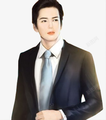 手绘阳光大叔png免抠素材_新图网 https://ixintu.com 大叔 手绘 阳光