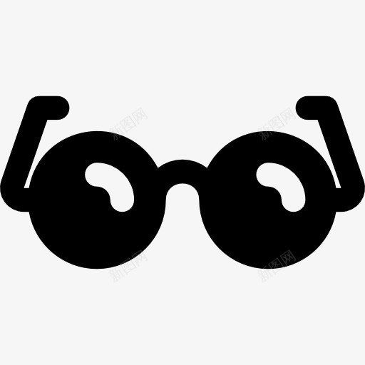 眼镜图标png_新图网 https://ixintu.com 侦探 变焦 工具和用具 搜索 放大镜 教育 眼镜