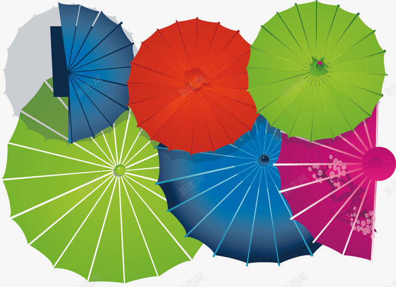 伞卡通雨伞元素淘宝矢量图ai免抠素材_新图网 https://ixintu.com 伞卡通雨伞元素淘宝素材 矢量图