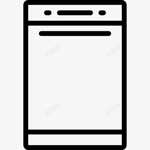 洗碗机图标png_新图网 https://ixintu.com 厨房 工具和器具 洗碗机 洗衣机 餐具