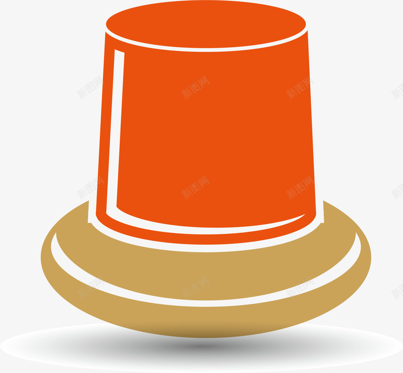 红色卡通警报器png免抠素材_新图网 https://ixintu.com 卡通灯具 清新警报 简约灯泡 红色警报器 装饰图案 警报灯