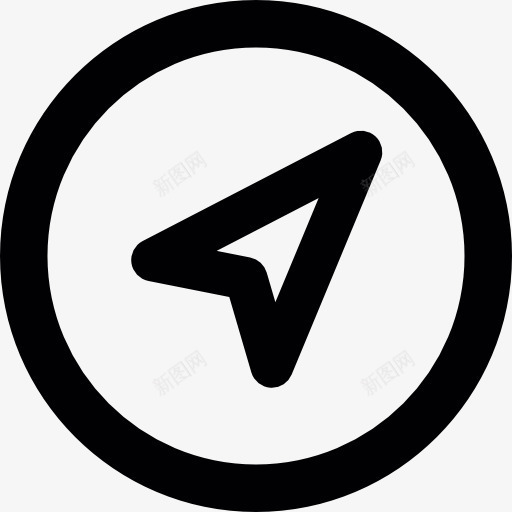 指针在一圈图标png_新图网 https://ixintu.com 方向 界面 箭头 鼠标指针指向