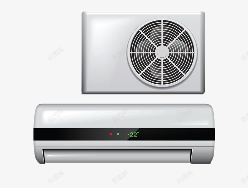 空调png免抠素材_新图网 https://ixintu.com 冷气 家具 暖气