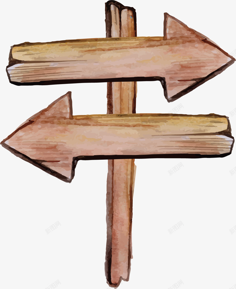 左右箭头指路牌png免抠素材_新图网 https://ixintu.com 对比箭头 左右箭头 指示牌 指路牌 矢量素材