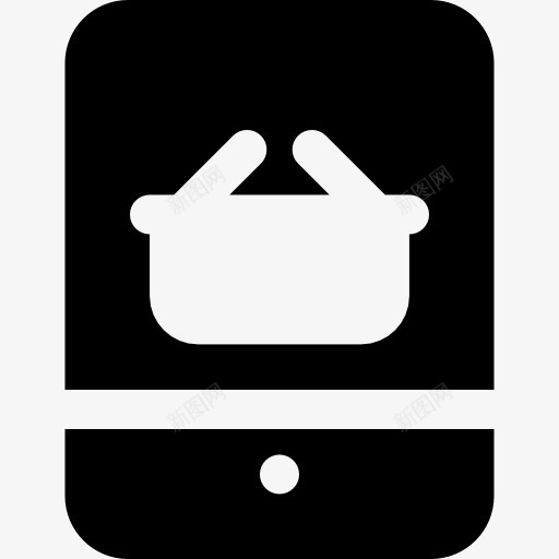 智能手机图标png_新图网 https://ixintu.com 商务 在线商店 手机 网上商店 触摸屏 购物篮 销售