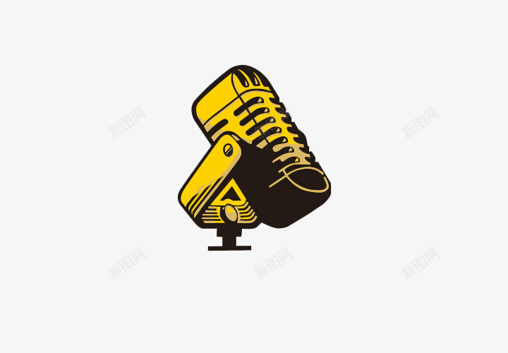 我是歌手png免抠素材_新图网 https://ixintu.com 唱歌 声音 话筒 黄色