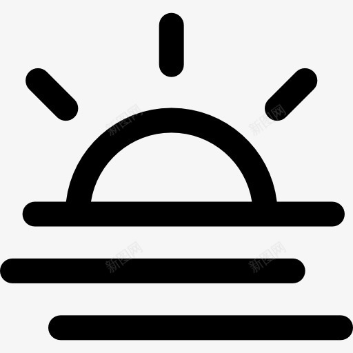 雾图标png_新图网 https://ixintu.com 天气 气候 福克 阳光 雾