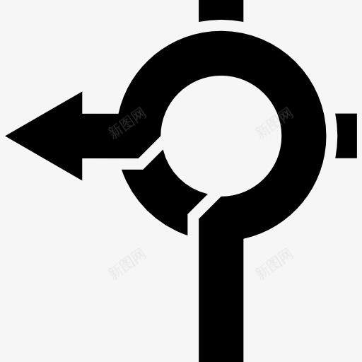 环形路的转折点图标png_新图网 https://ixintu.com 圆 圈 旅游 路 路图标 转 运输 返回 道路