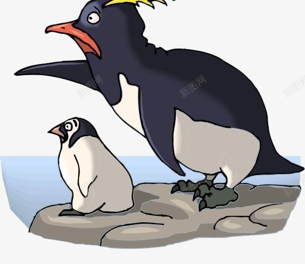 动物看海png免抠素材_新图网 https://ixintu.com 卡通海 大海 海天一线 蓝色大海