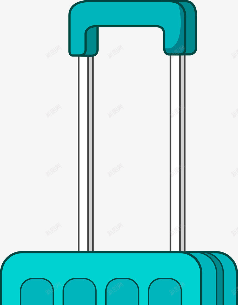 卡通旅行箱png免抠素材_新图网 https://ixintu.com 卡通可爱 外出游玩 小清新 手绘图 旅行箱 矢量图案
