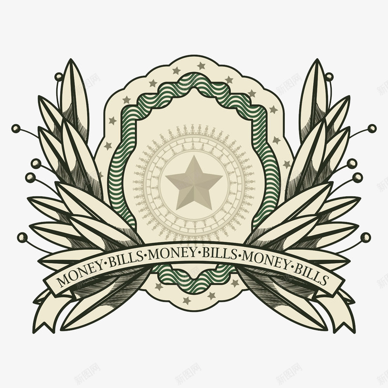 叶子装饰标签图标png_新图网 https://ixintu.com 促销标签 叶子 徽标徽章标帖 标志图标 标签设计 标签贴纸 美元 花纹 花纹花边 装饰元素