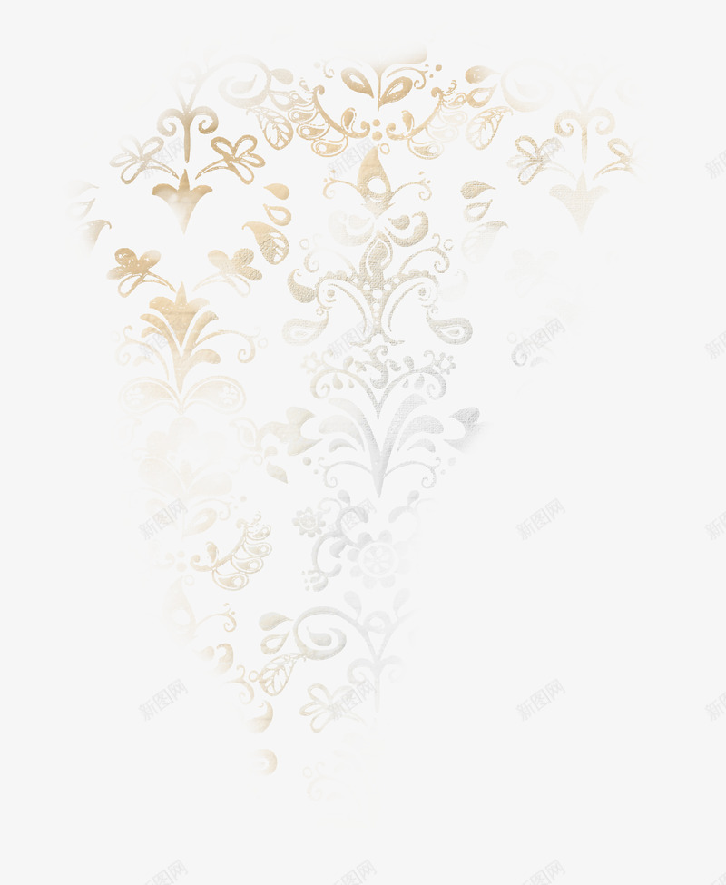 华丽花纹底图png免抠素材_新图网 https://ixintu.com 花纹 装饰 贴图