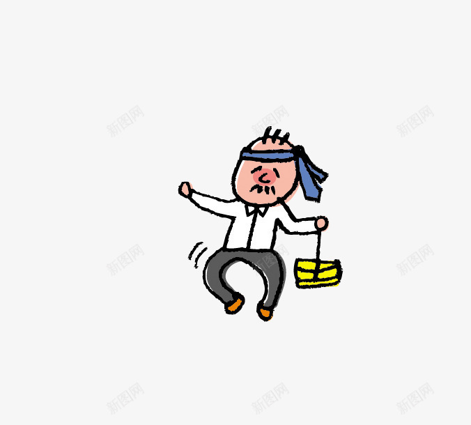 呆萌小老头png免抠素材_新图网 https://ixintu.com 卡通人物 卡通的动物 手账贴图 网页