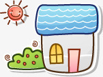 卡通阳光下的小木屋png免抠素材_新图网 https://ixintu.com 卡通 木屋 素材 阳光