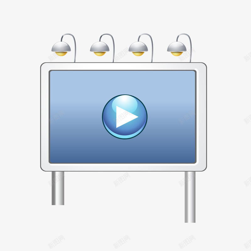 电影播放器png免抠素材_新图网 https://ixintu.com 播放器 灯 电影 电影播放器