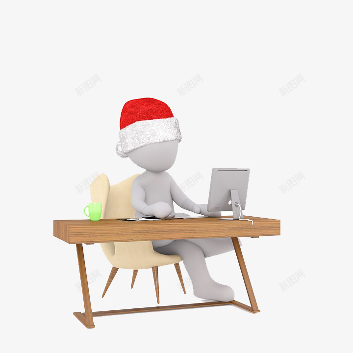 上网的人png免抠素材_新图网 https://ixintu.com 办公 姿势 悠闲 翘腿