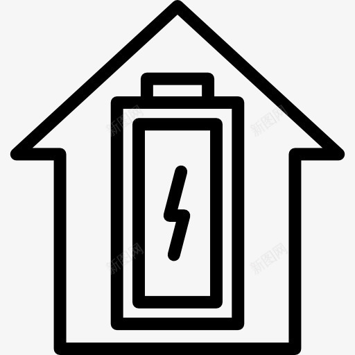电池图标png_新图网 https://ixintu.com 充电 力量 家 技术 电池 箭头 能量