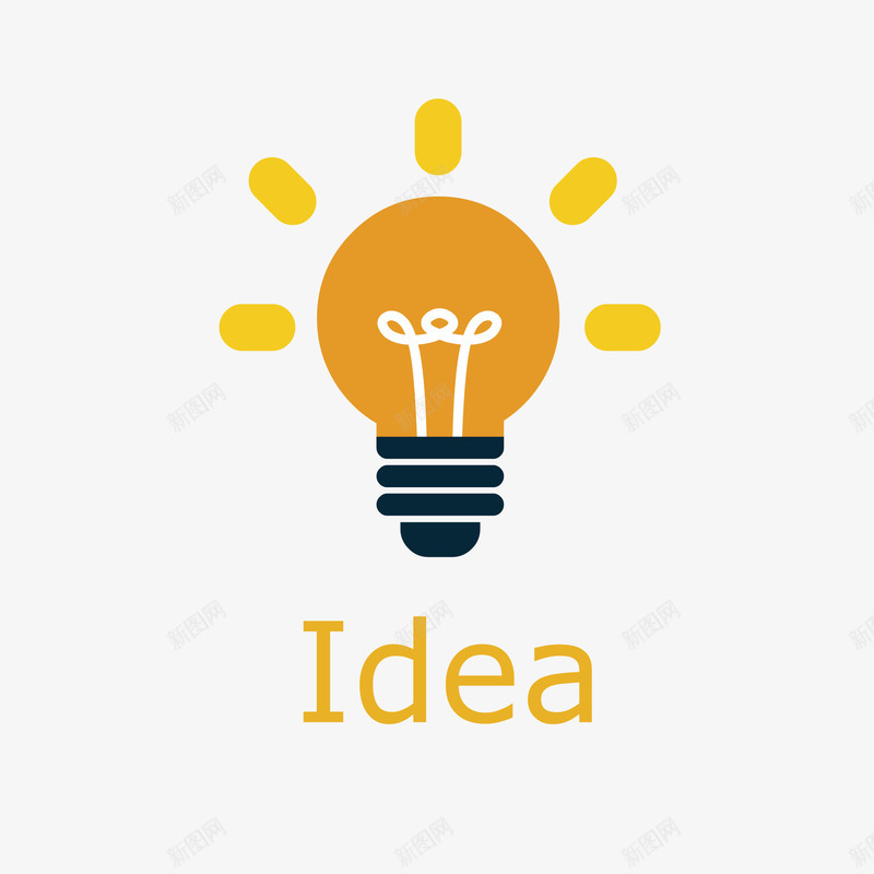 灯泡装饰矢量图eps免抠素材_新图网 https://ixintu.com png素材 灯泡 灯泡装饰 矢量图