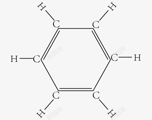 笨的分子结构式png免抠素材_新图网 https://ixintu.com 化学 教学 示意图 笨的分子结构式 高分子