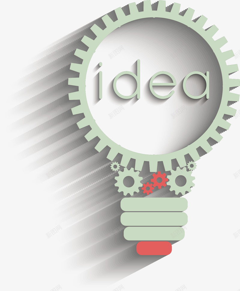 灯泡idea创意图案淡绿色png免抠素材_新图网 https://ixintu.com idea 创意图案 淡绿色 灯泡