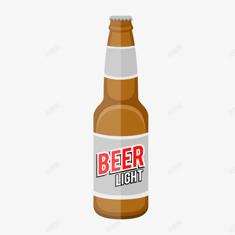 卡通酒瓶图形矢量图ai免抠素材_新图网 https://ixintu.com 卡通 图形 红色英文 酒瓶 矢量图