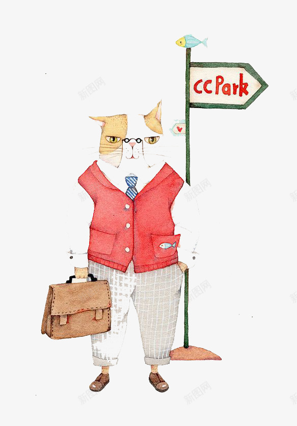 黄色猫咪png免抠素材_新图网 https://ixintu.com 动物 卡通 可爱 彩色 手绘 水彩 猫咪 装饰 黄色