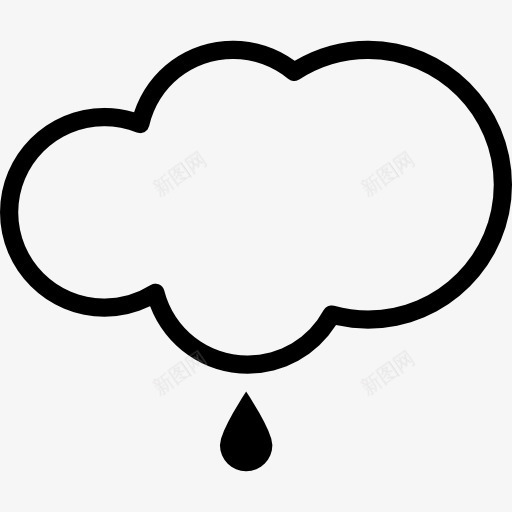 雨柔图标png_新图网 https://ixintu.com 云 天气 水 滴 雨 风暴