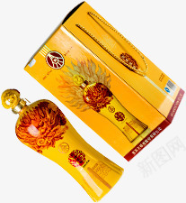 黄色中式包装酒瓶png免抠素材_新图网 https://ixintu.com 中式 包装 酒瓶 黄色