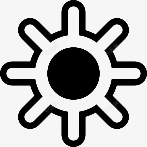 亮度选项图标png_新图网 https://ixintu.com 光 多媒体选项 掌舵 接口 明亮的太阳 阳光