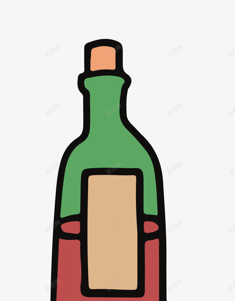 手绘水彩逼真酒瓶子矢量图eps免抠素材_新图网 https://ixintu.com 手绘酒瓶子 水彩酒瓶子 矢量酒瓶子 逼真酒瓶子 酒瓶子 酒瓶子png 矢量图