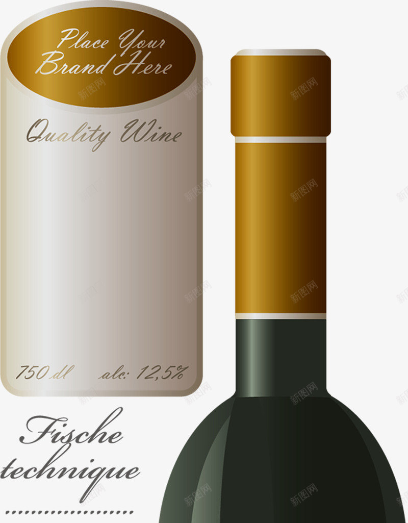 酒瓶红酒洋酒起泡酒png免抠素材_新图网 https://ixintu.com 洋酒 红酒 起泡酒 黄色酒瓶