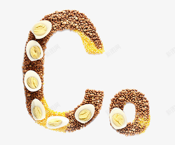 食物英文字母png免抠素材_新图网 https://ixintu.com 维生素 英文字母 谷物 食物
