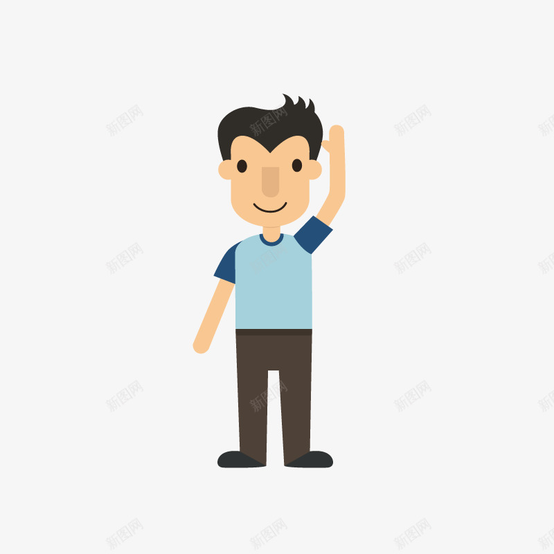 卡通装饰人物介绍海报中年男png免抠素材_新图网 https://ixintu.com PPT制作设计 中年男性挥手 人物 人物介绍 动漫人物 卡通人物 卡通装饰人物介绍海报设计中年男性免费下载 装饰设计