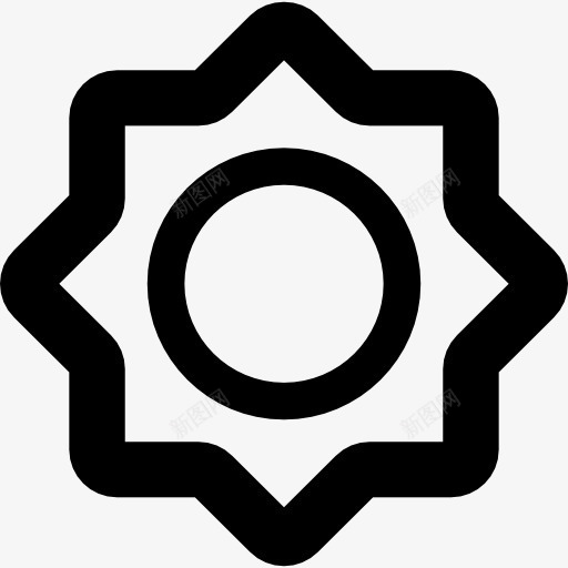 太阳的符号图标png_新图网 https://ixintu.com 占星术 夏季 形状 星座 阳光充足