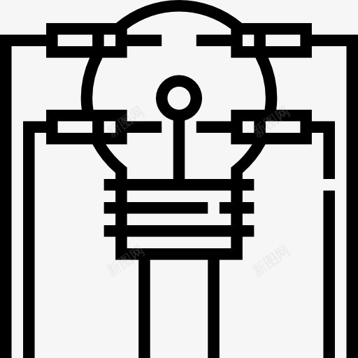 智商图标png_新图网 https://ixintu.com 工业 工程 智力商数 机器人 灯泡