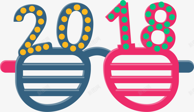 2018创意多彩眼镜png免抠素材_新图网 https://ixintu.com 2018 儿童眼镜 创意眼镜 卡通眼镜 多彩眼镜 童趣