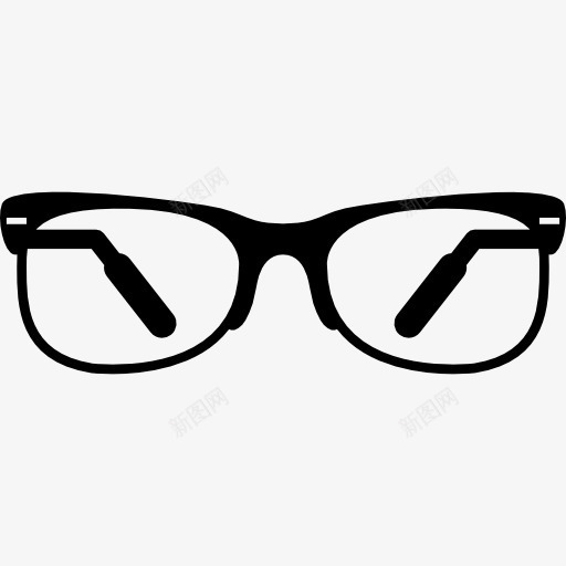 眼镜半框图标png_新图网 https://ixintu.com 半框 工具和器具 放大镜 眼镜 老花镜